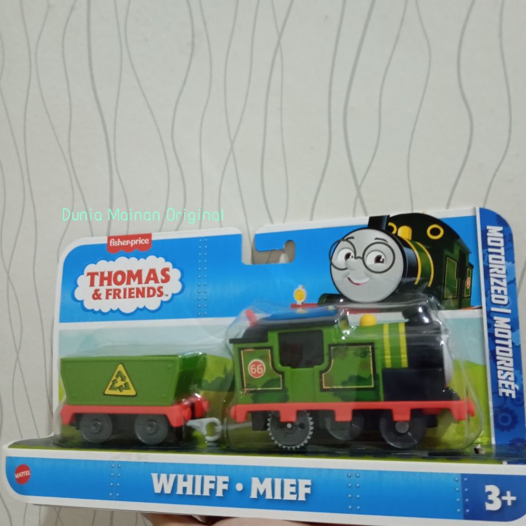 thomas and friends whiff mief diecast train motorized original fisher price kereta api