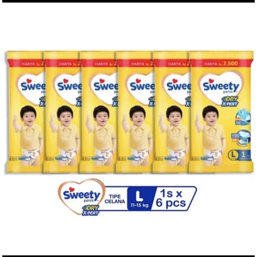 1RENCENG SWEETY PANTS SML XL 6PCS