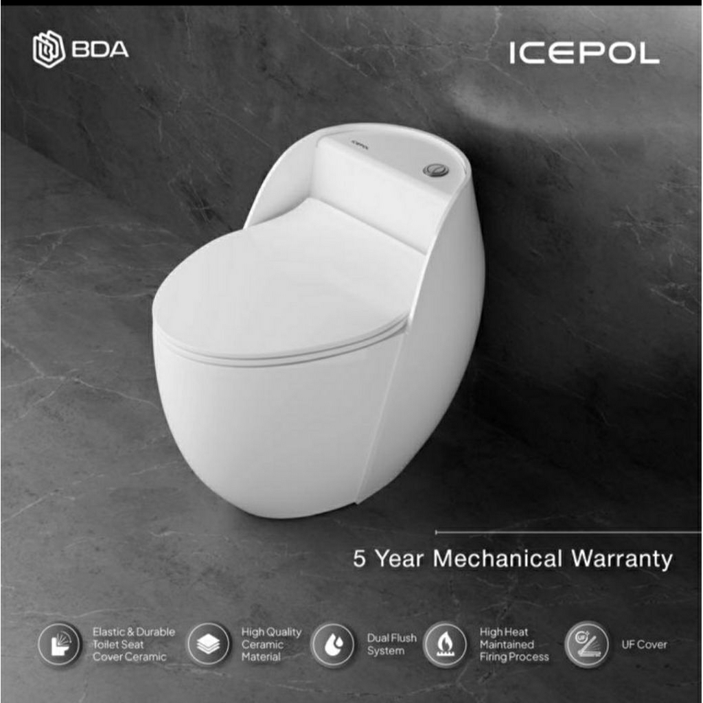 icepol closet duduk modern kloset duduk toilet icepol ic 8008