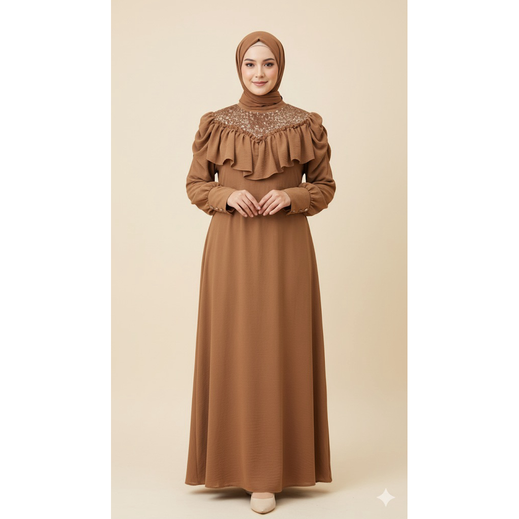 GAMIS SET HIJAB / GAMIS PESTA / GAMIS KONDANGAN