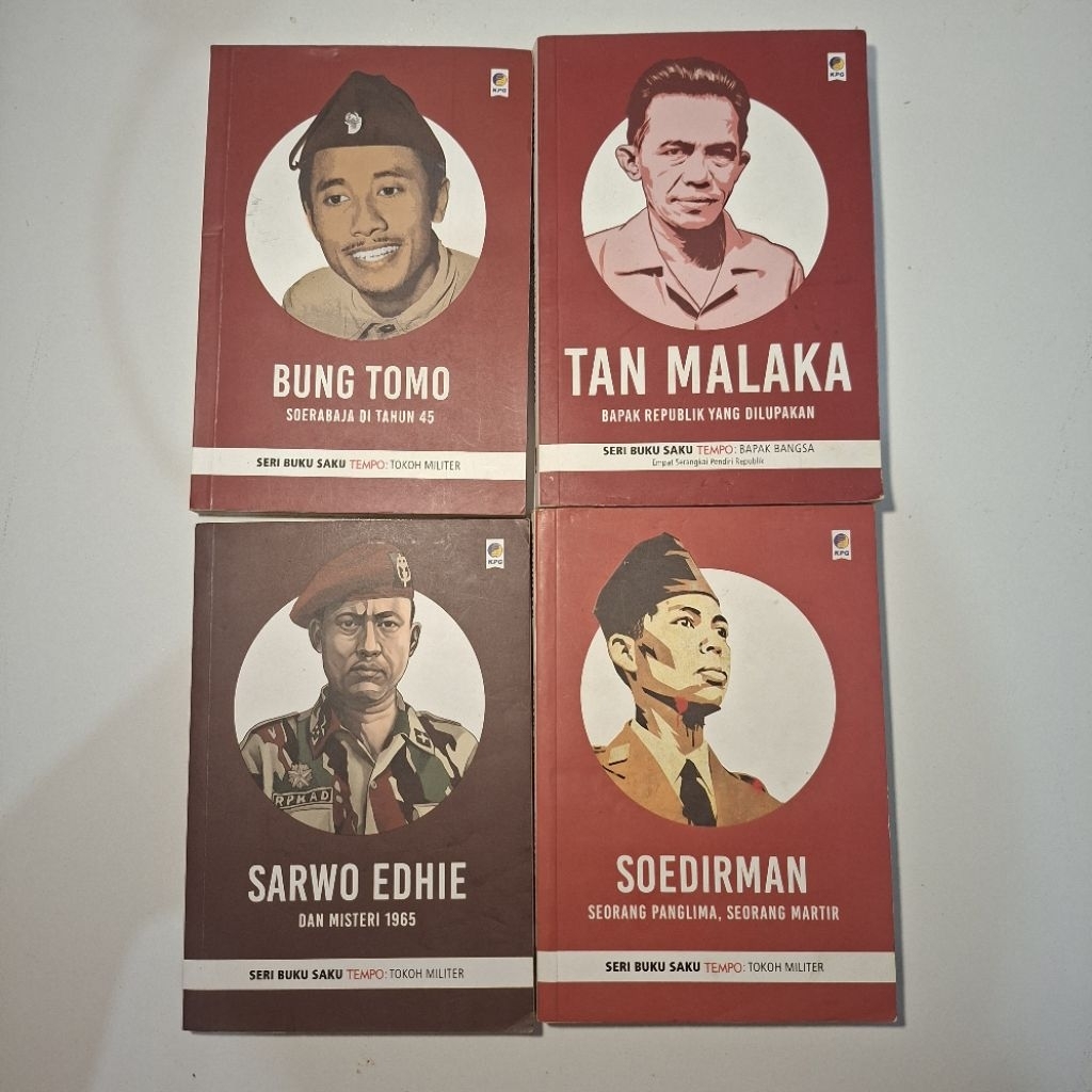 [PRELOVED / BEKAS] Seri Buku Saku Tempo : Soedirman, Sarwo Edhie, Tan Malaka, (booked) Bung Tomo