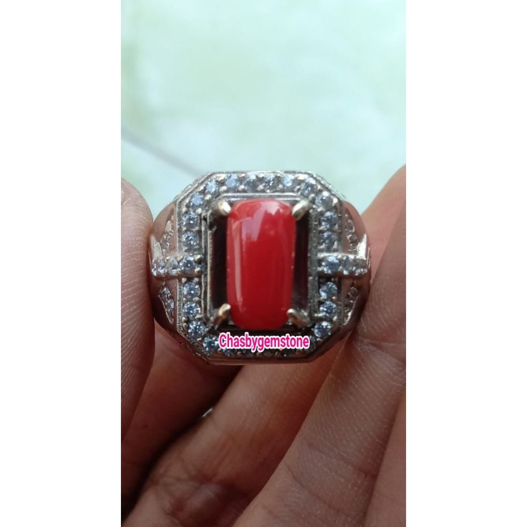 Natural batu mirah marjan-Batu red marjan mediterania