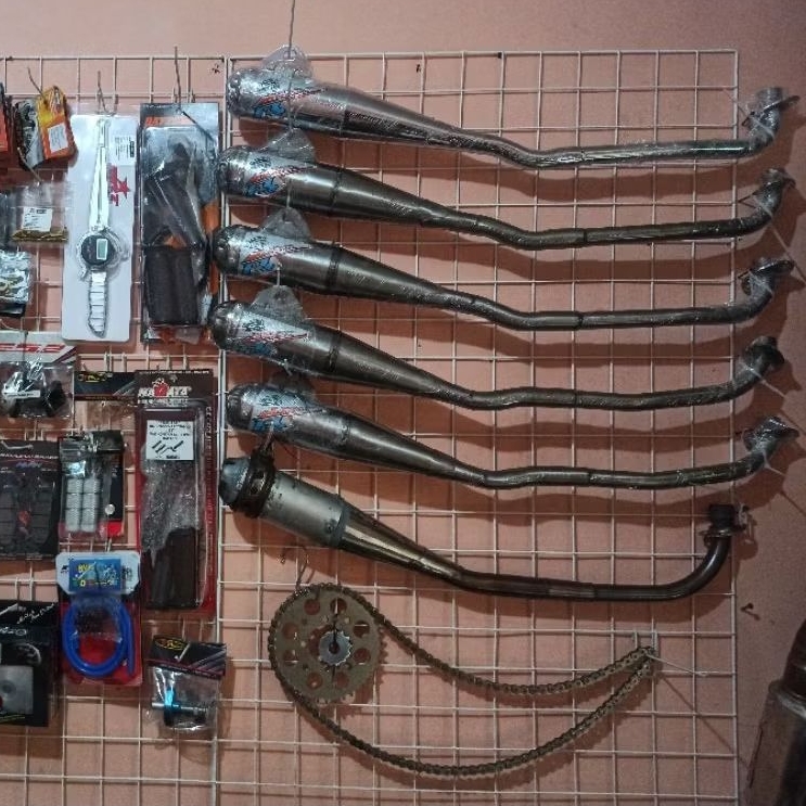 Knalpot AHRS Racing AHRS F3 Suzuki Smash Shogun 110 FD FL Axelo Jupiter Vega Vega R  type AHRS F3