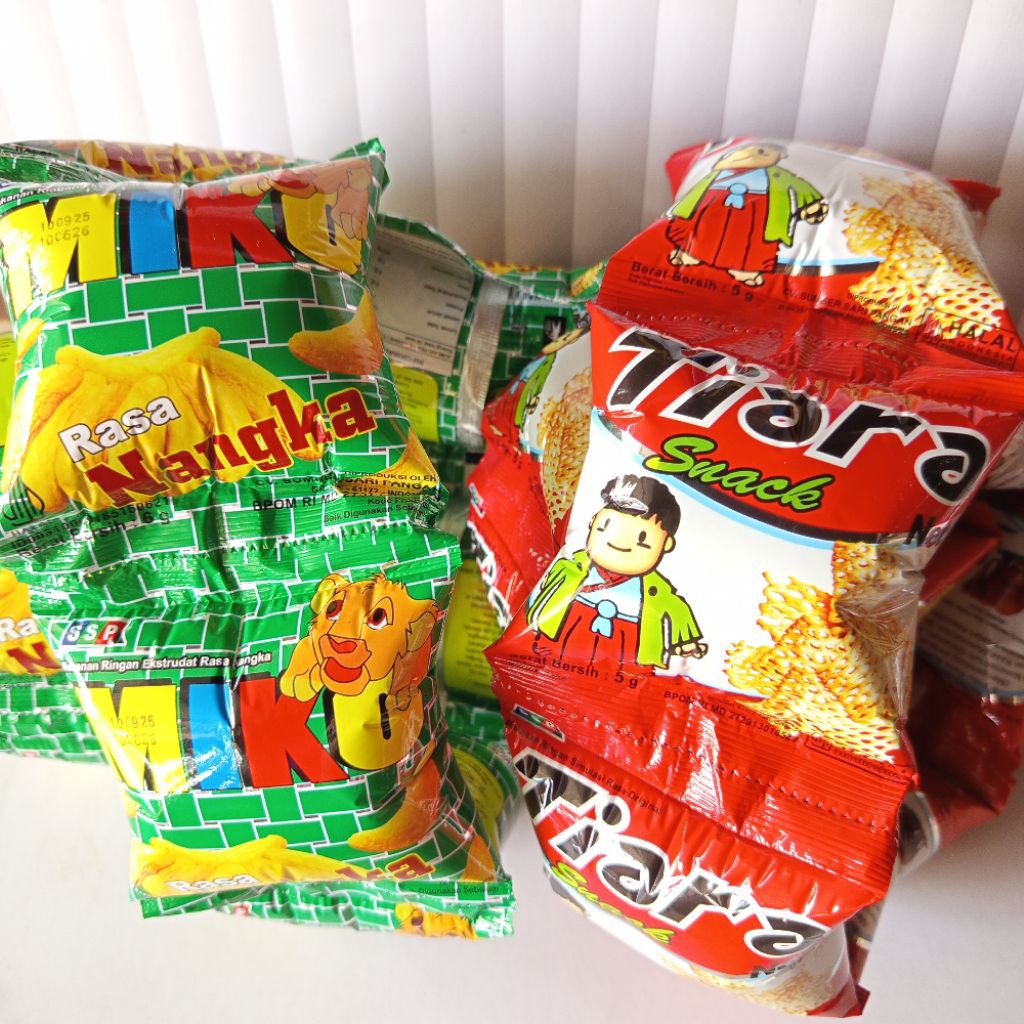 Paket Snack Tiara Net + Miko Snack Nangka @1 renceng