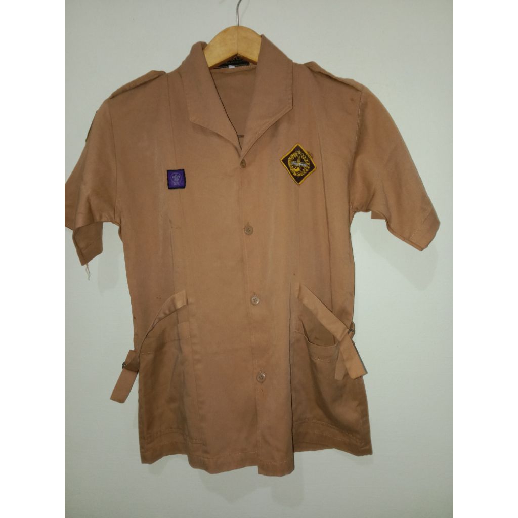 pramuka Sma preloved anak perempuan blouse
