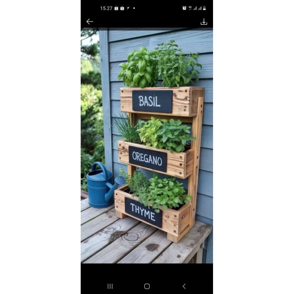 POT TANAMAN PANJANG KAYU JATI BELANDA PLANTER BOX POT SUKULEN KAKTUS Finishing Plitur Waterbased Cle