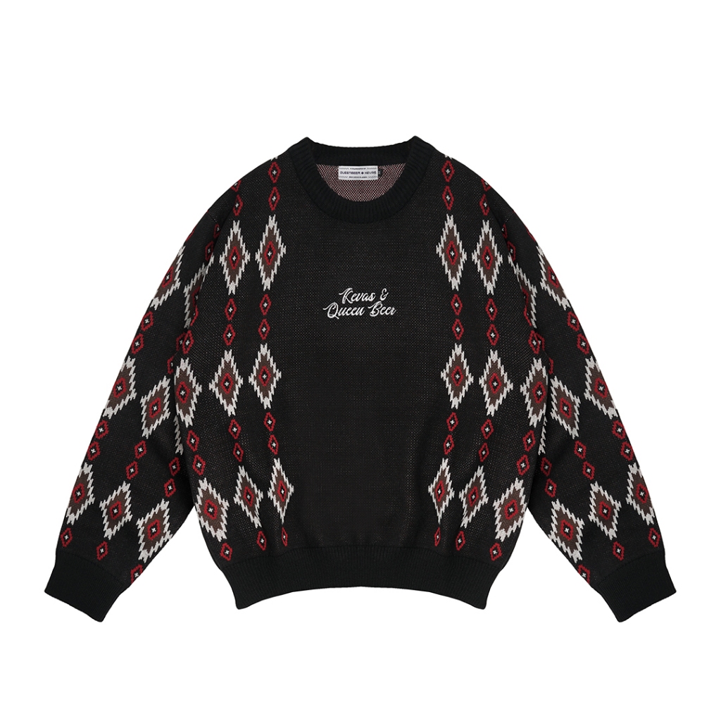Kevas x Queenbeer Opechanca Navajo Knitted Sweater