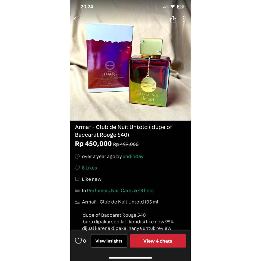 armaf club de nuit untold