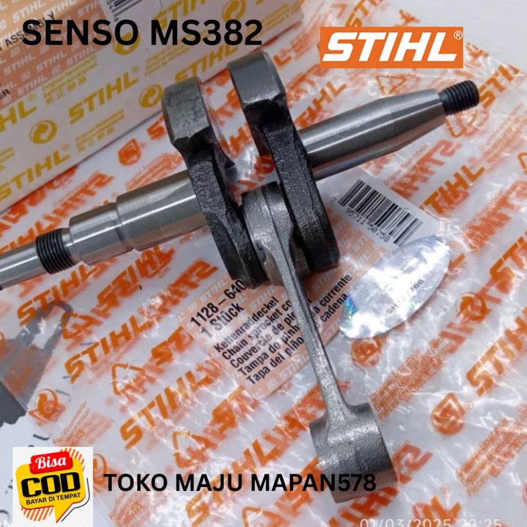 kruk as senso ms382 sthil cranksaft ms382 seso gergaji kayu