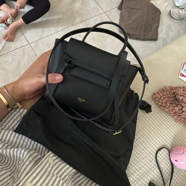 Celine Pico Belt Bag in Black