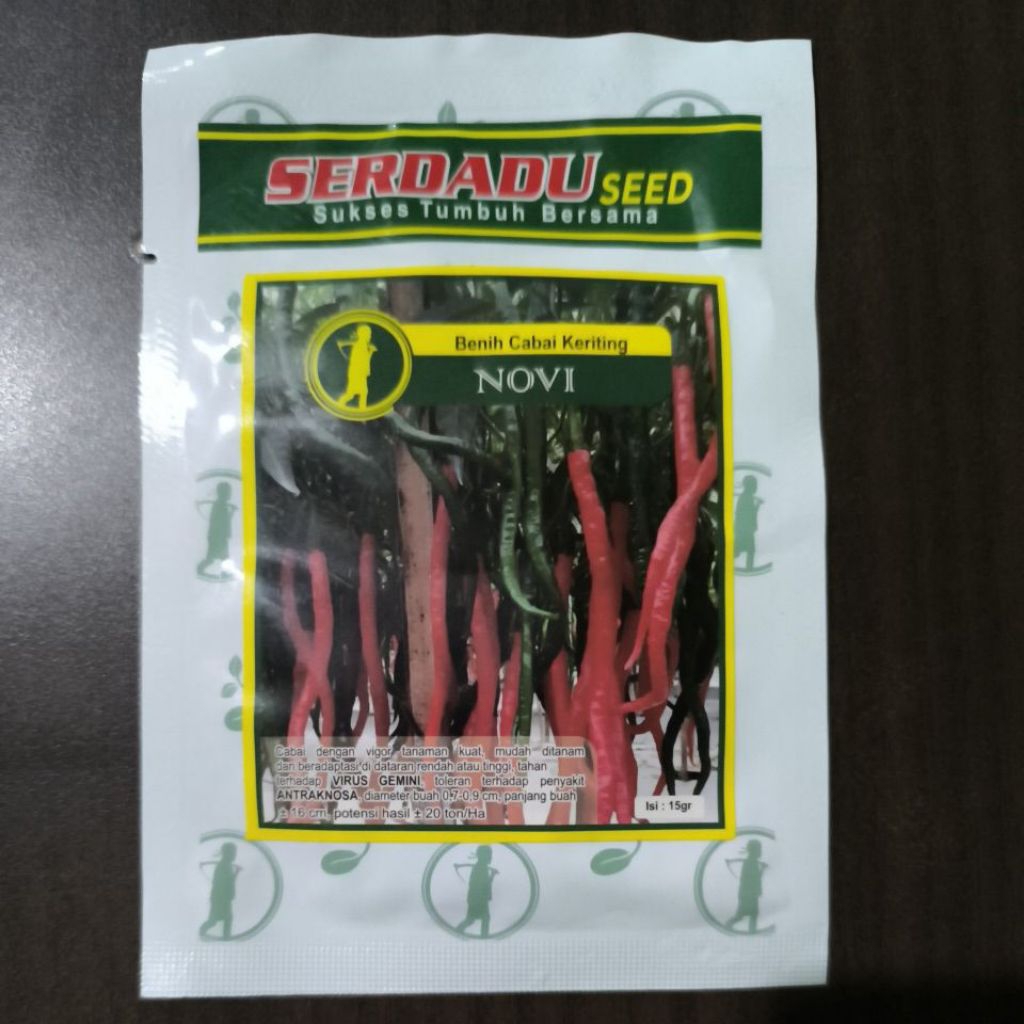 benih cabe keriting Novi 15gr. serdadu seed