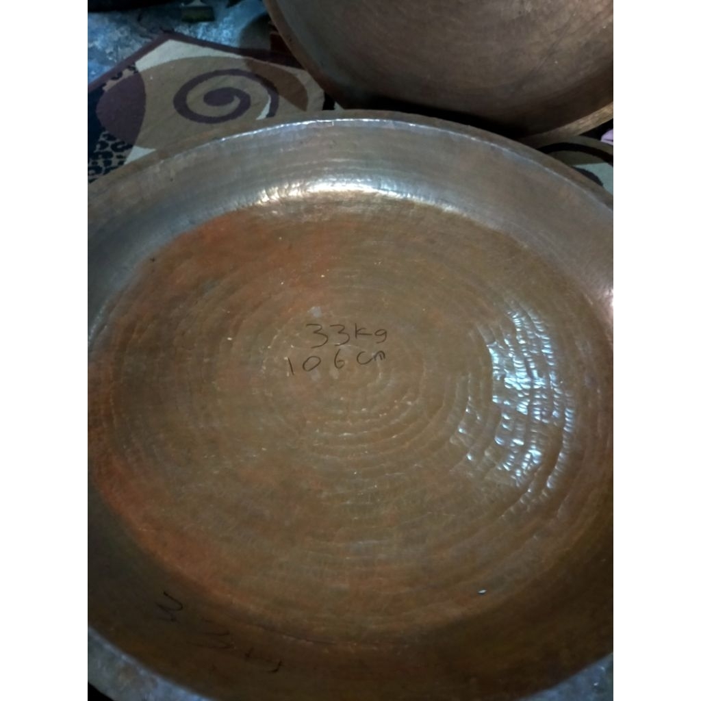 Wajan jadi kenceng tembaga 33kg buat bikin dodol atau jenang ready stock