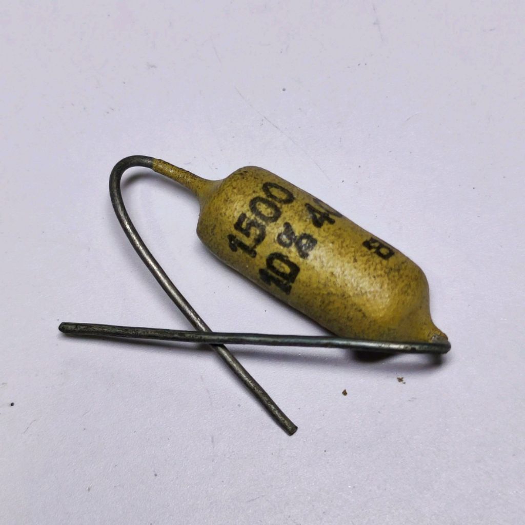 capasitor vintage Mullard 1500 pF 400V NOS baru stok lama