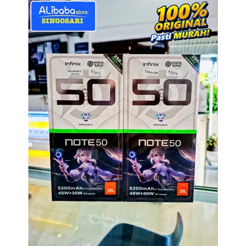 HP Baru Infinix Note 50 RAM 8+8/256 GB Garansi 1 Thn Resmi