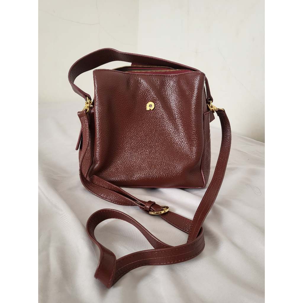 Original Preloved Tas Papillon K3382 Marun