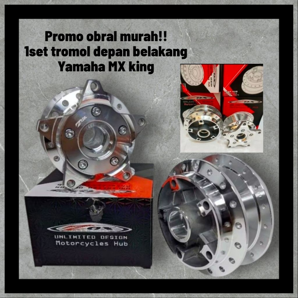promo obral Tromol MX king / tromol MX king depan belakang / tromol set MX king