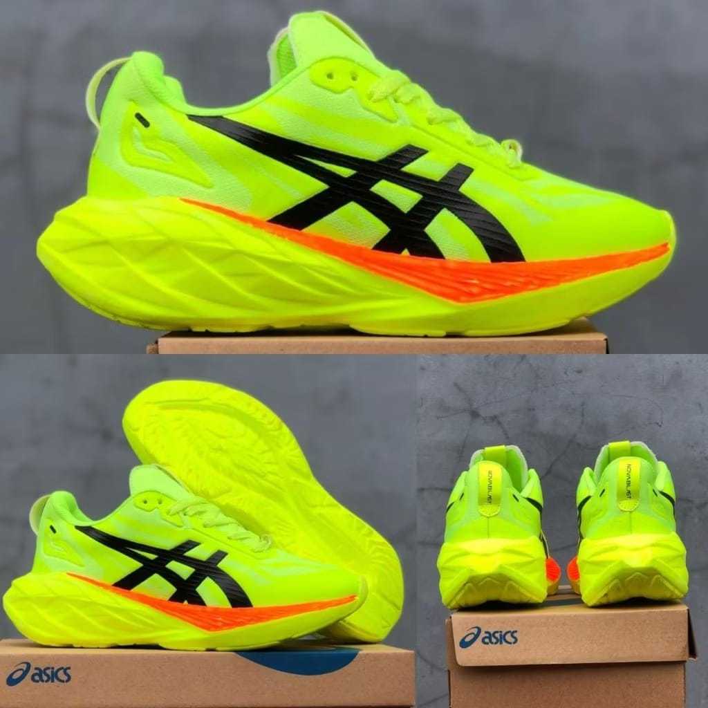 Sepatu Running Volly Asic Putih Biru Pria Wanita Anti Selip Sol Empuk untuk Jogging & Olahraga Voli