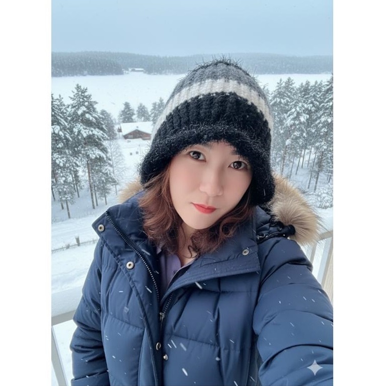 Topi Kupluk Rajut Wanita Tebal Motif Etnik, Winter Hat Korean Style Women Salju, Tutup Telinga Musim