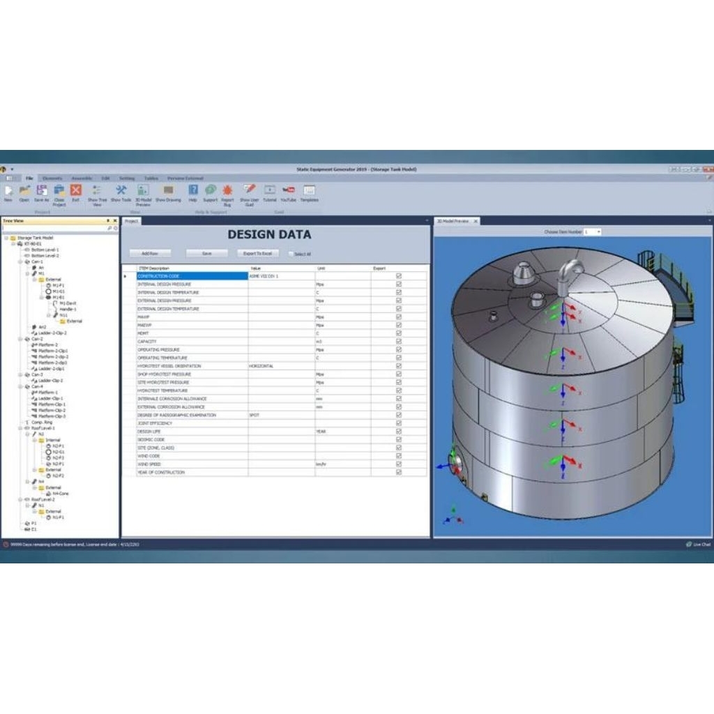 Software Static Equipment Generator SEG 2025 untuk Autodesk Inventor Professional: 2026 - 2021