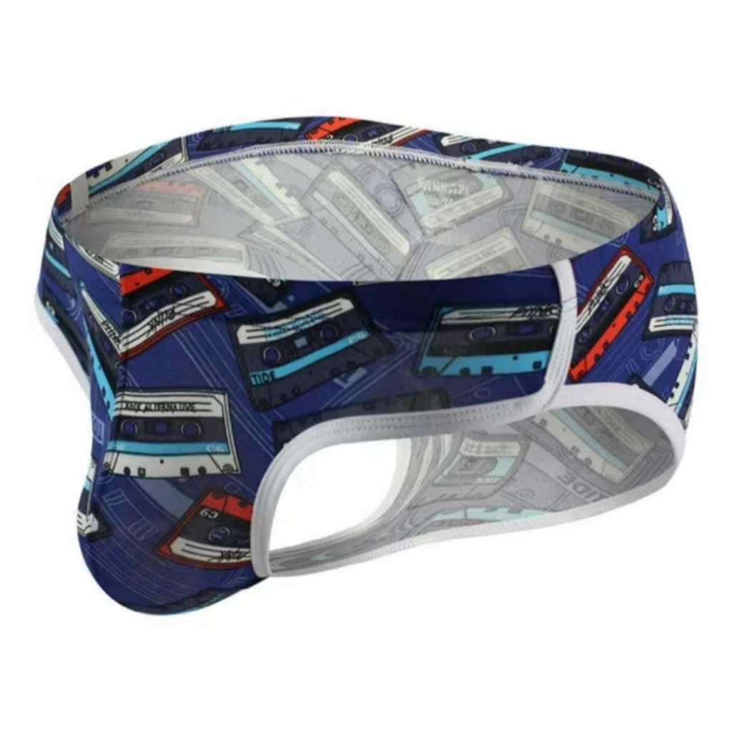 CELANA DALAM PRIA BRIEF FANKAZI MOTIF BIRU KEKINIAN