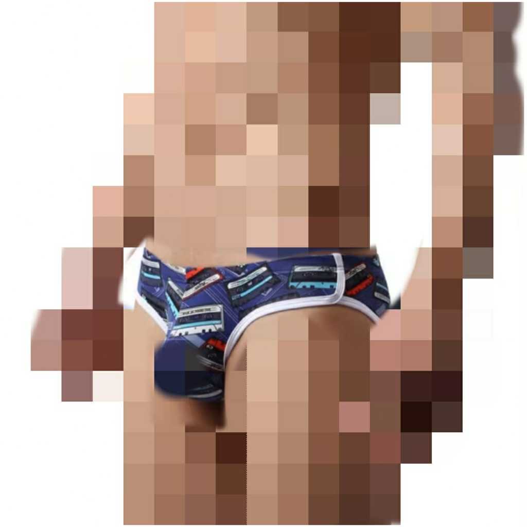 FANKAZI CELANA DALAM PRIA BRIEF  MOTIF BIRU KEKINIAN