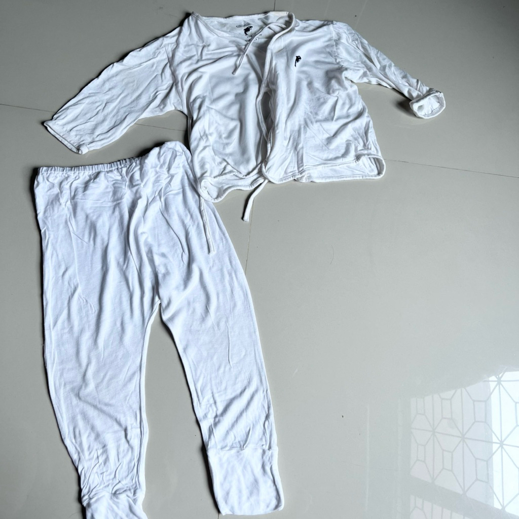 (2y) Little Shamu Setelan Piyama Cotton Bamboo Set Baju Tidur Anak Kimono Second Preloved