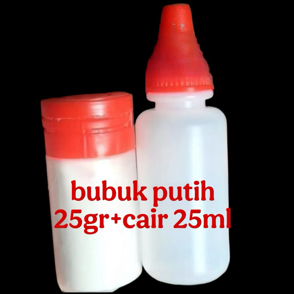 BUBUK PUTIH LEM GIGI PALSU / ACRYLIC BAHAN GIGI