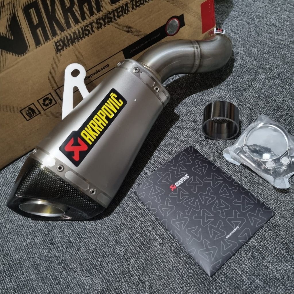 KNALPOT SLIP ON AKRAPOVIC TITANIUM KAWASAKI Z900 2025 NEW S-K9SO12-ASZT