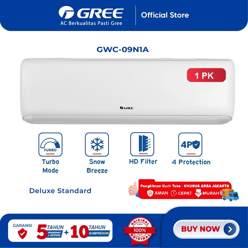 KHUSUS PENGIRIMAN MAKASSAR GOWA AC GREE NON INVERTER 1,5 PK GWC-12N1/A