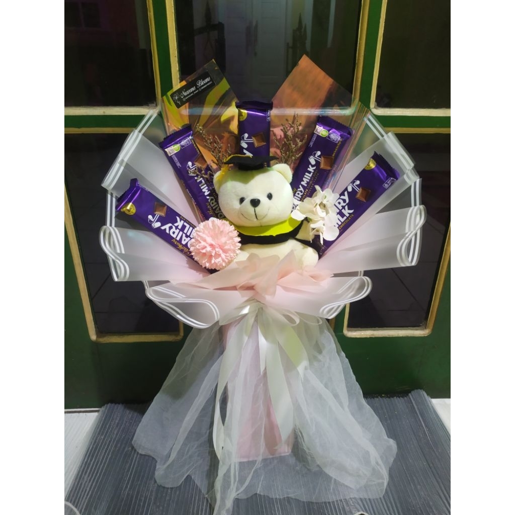 Buket coklat dairy milk 5 coklat