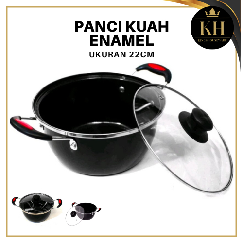 Kh- Panci Orion Enamel Coating Panci anti lengket Panci sayur panci kuah 22cm