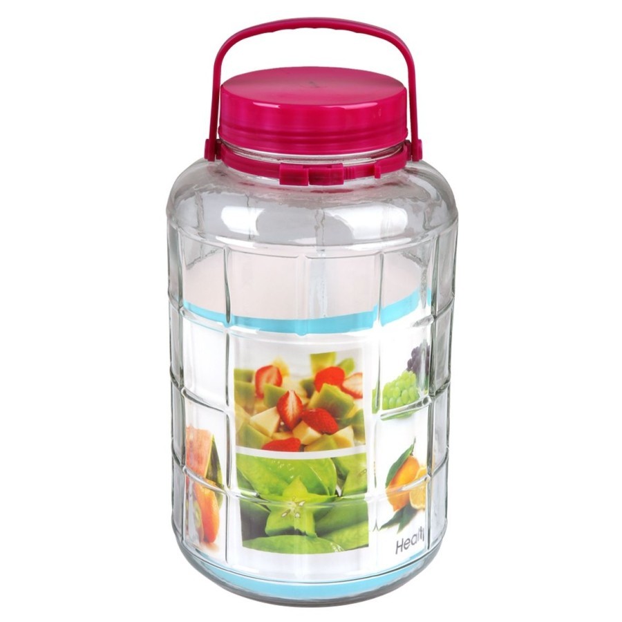 Home Line Toples Kaca Fermentasi Manisan Asinan Buah Sayur Obat Herbal 5 Liter Kedap Udara