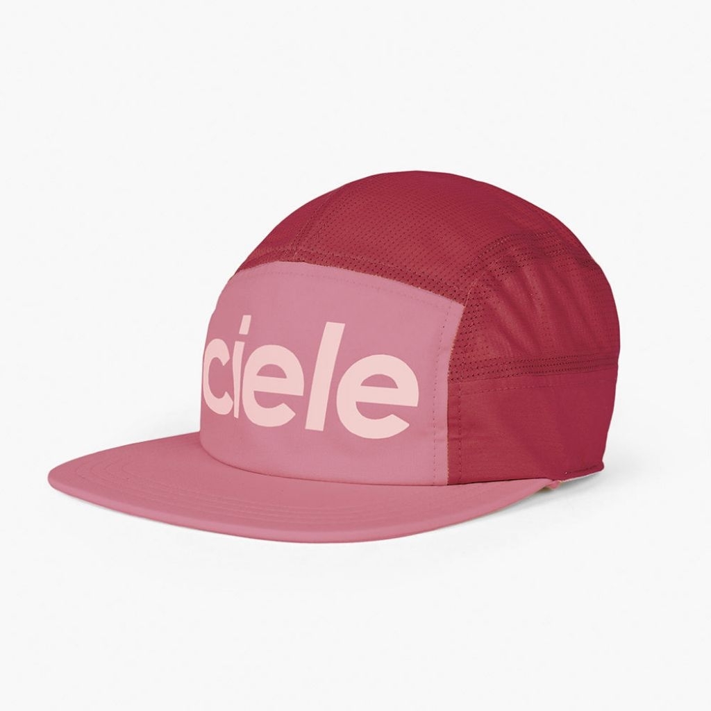 Topi Lari Running Ciele GOCap - Comp - Century - Deco Rose/Merlot - 5 Panel Cap Unisex Men Women Ori