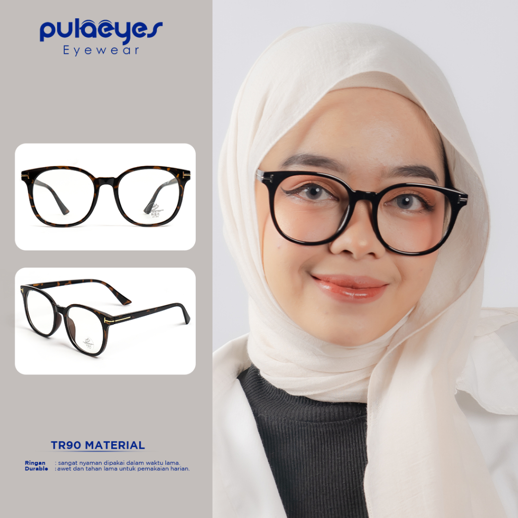 Pulaeyes Eyewear Kacamata Photocromic Minus Anti Blueray Radiasi Bluecromic Anti Silau Kacamata Wani