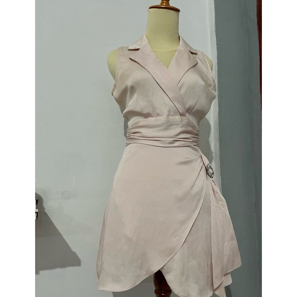 Pink Dress Satin Korea