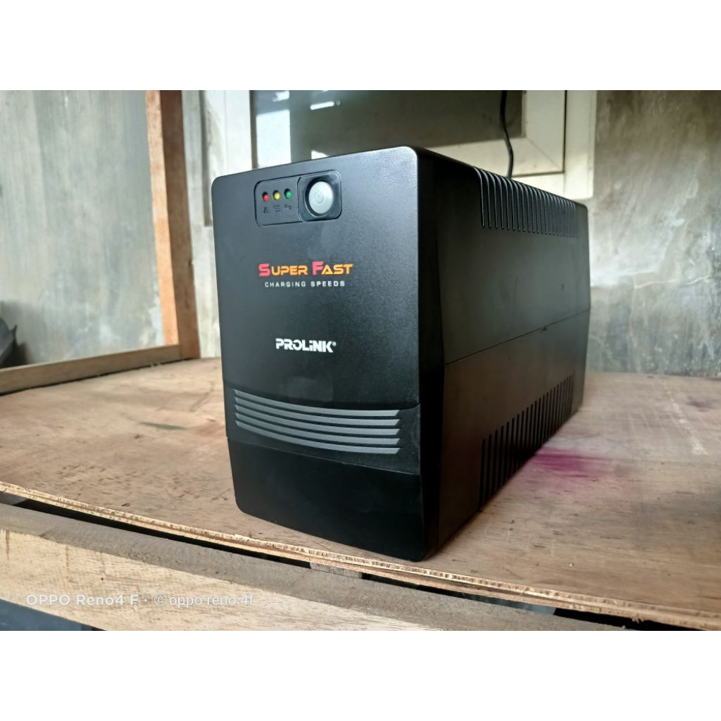 UPS PROLINK SUPERFAST 1200VA SECOND NORMAL  tanpa Aki