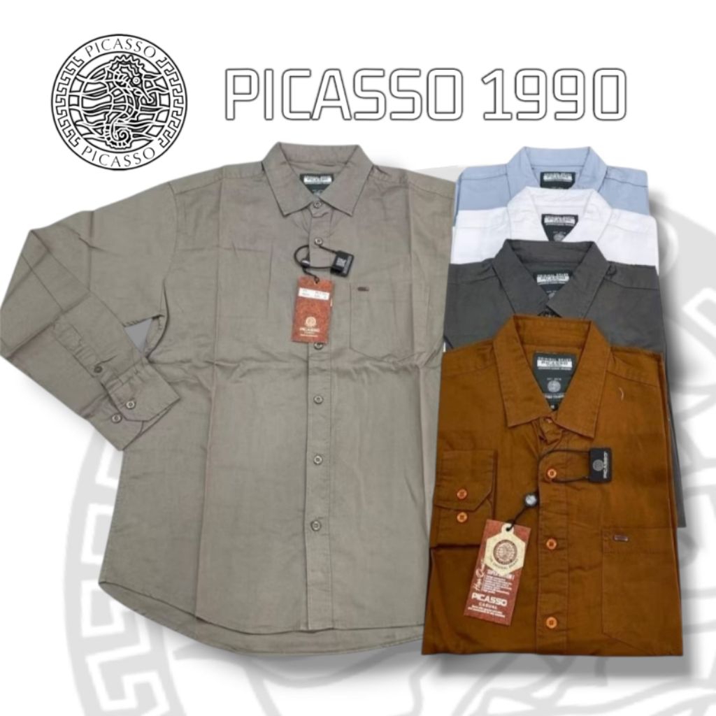 Kemeja Pria PICASSO ORIGINAL Lengan Panjang