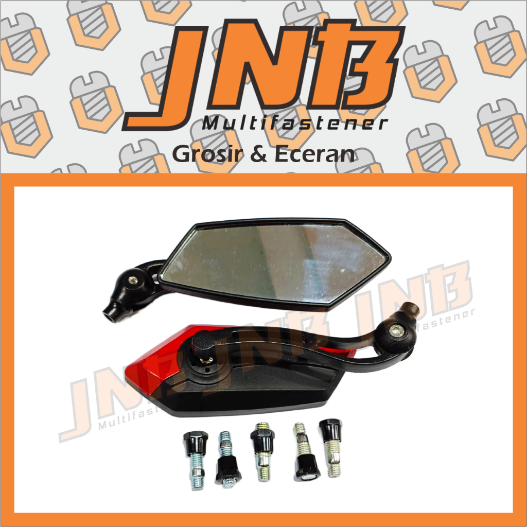Spion Variasi Universal + Baut + Bosh All Type Kaca All Colour Spion Variasi Universal 1 Set Kanan K