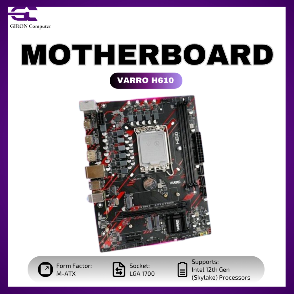 MOTHERBOARD VARRO H610 LGA 1700