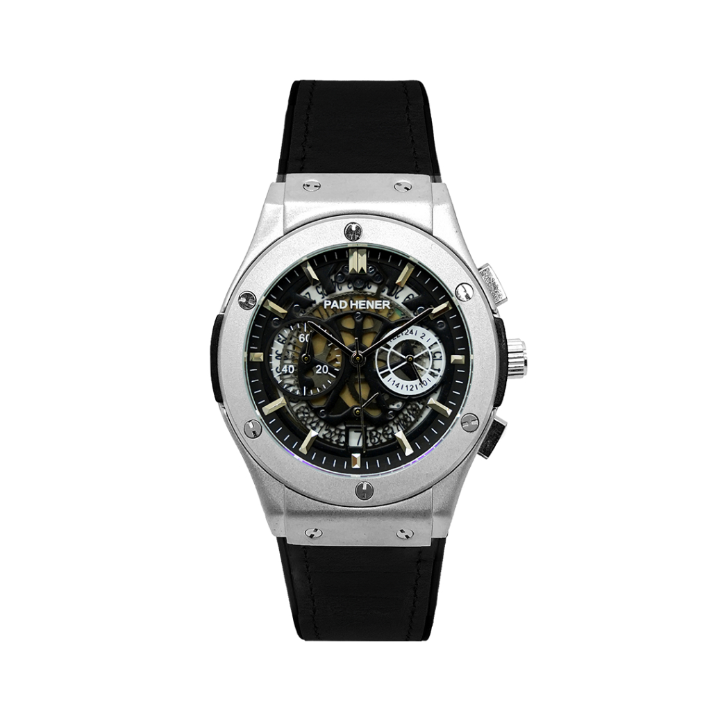 PAD HENER Lexicon Analog Quartz Leather Suede Jam Tangan Pria 42mm Anti Air + Box Premium Padhener