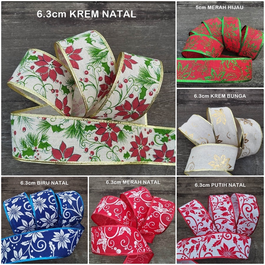 PITA-15 : Pita Natal / Pita Imlek / Pita Lebaran / Pita Goni / Pita Katun Pinggir Kawat / Pita Belud