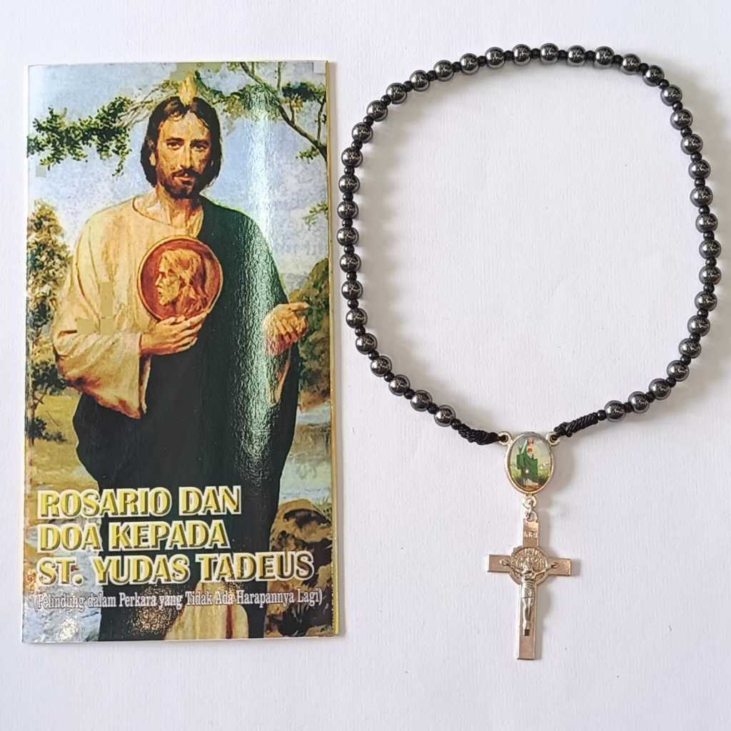 Yeraya Rosario Doa Kepada Yudas Tadeus Blustin 6mm (Termasuk Lembaran Doa) Doa Devosi Kepada Yudas T