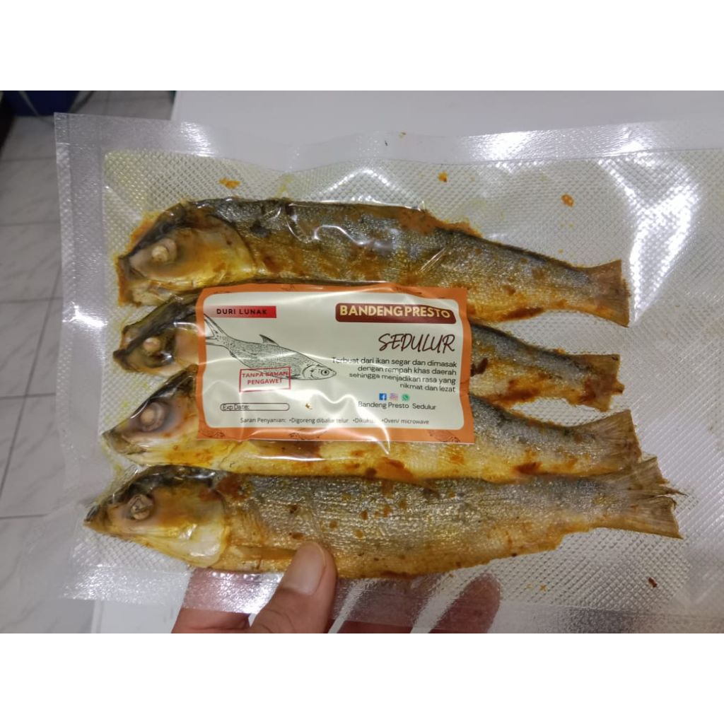 Paket 2 pack isi 4 Bandeng Presto Vacuum Frozen,  Ikan Bandeng Tanpa Duri, Lauk Praktis Siap Goreng