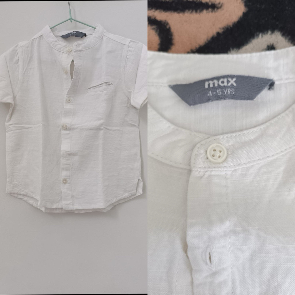 Baju Koko anak laki-laki Warna putih Preloved