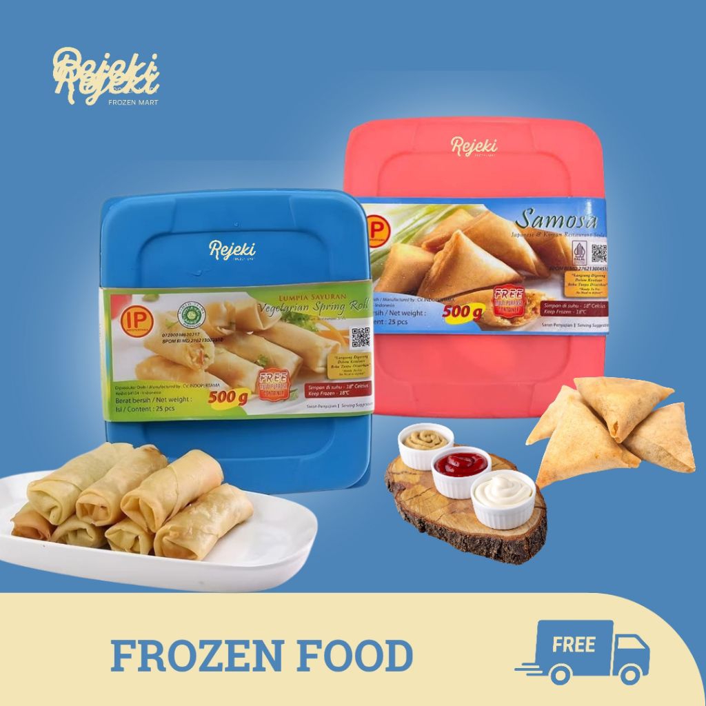 IP Samosa & Lumpia Sayur 500gr - Rejekifrozenmart2