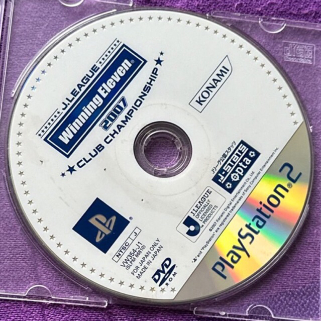 kaset ps2 original japan J League winning eleven 2007 club champion