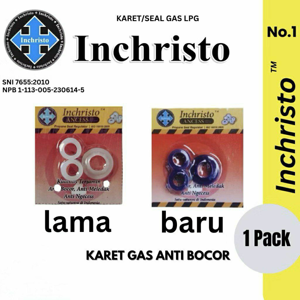 SG SEAL GAS LPG SEAL KARET TABUNG GAS INCHRISTO SNI ANTI BOCOR KARET REGULATOR INCHRISTO