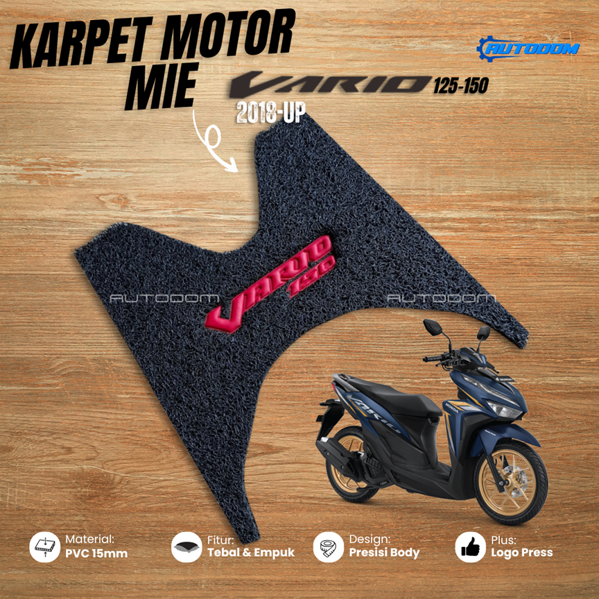 Karpet Motor Honda Vario 125-150 Tahun 2018 - Skrg / Bahan Karpet Mie Tebal Vario Led New