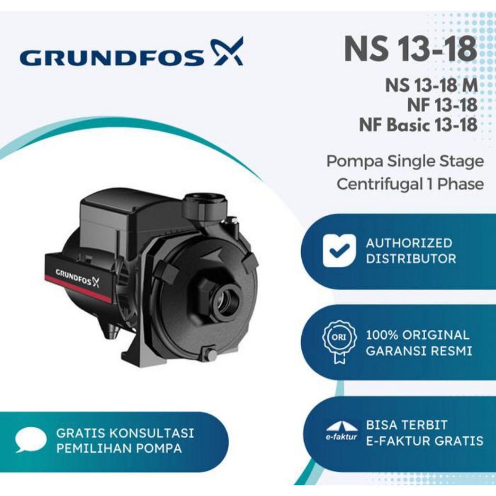 Pompa Centrifugal Grundfos NS 13-18 | Singel Stage Centrifugal