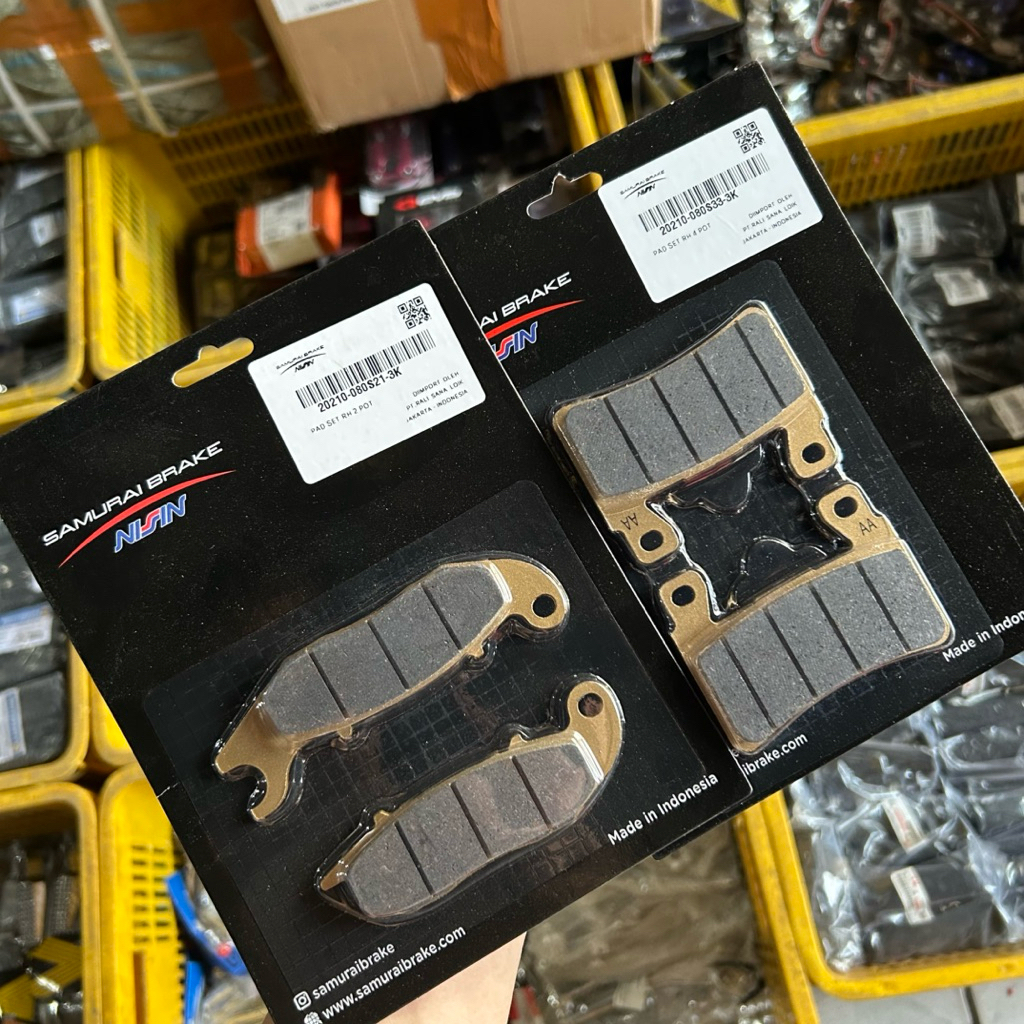 Kampas Rem Samurai Nissin / BREKET PAD / Kampas Rem Nissin Samurai 2 Piston Dan 4 Piston